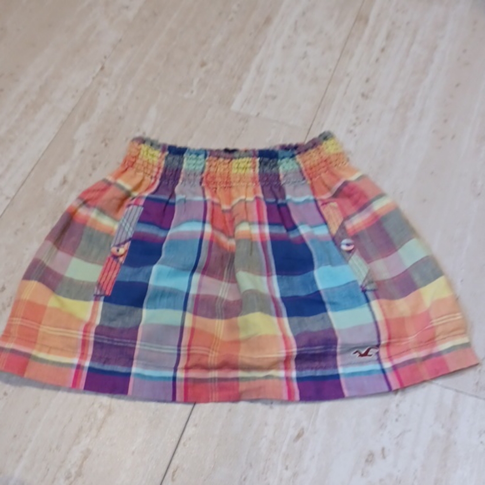 Hollister Madras Mini Skirt